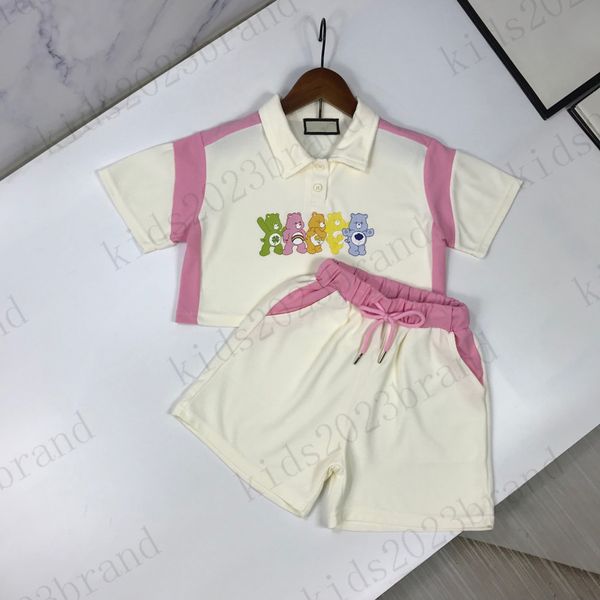 girls short t shirts sets brand designer kids summer sports sets 2023ss summer children t-shirts with shorts pants two pieces sets high end, White
girls short t shirts sets brand designer kids summer sports sets 2023ss summer children t-shirts with shorts pants two pieces sets high end, White