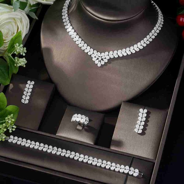 Link, Chain New arrival Cubic Zircon Jewelry Set Wedding 4pcs Necklace Jewelry Bridal Set Women
Link, Chain New arrival Cubic Zircon Jewelry Set Wedding 4pcs Necklace Jewelry Bridal Set Women