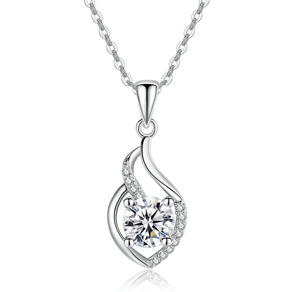 temperament bridal wedding necklace white cubic zirconia pendant elegant women's neck accessories statement jewelry, Silver
temperament bridal wedding necklace white cubic zirconia pendant elegant women's neck accessories statement jewelry, Silver