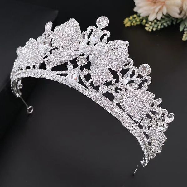 new full diamond bride crown headwear sen series vintage advanced wedding bow pgraphy style wedding dress jewelry girl ts-0261-a, Silver
new full diamond bride crown headwear sen series vintage advanced wedding bow pgraphy style wedding dress jewelry girl ts-0261-a, Silver