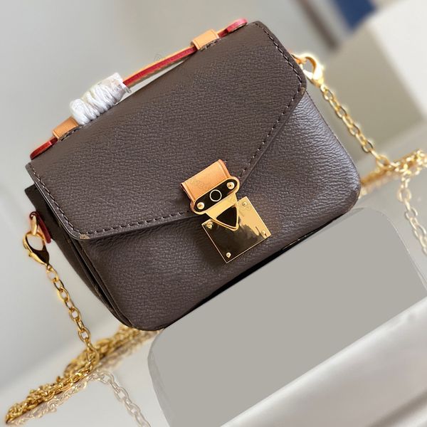 chain shoulder bags micro pochette metiis leather clutch messenger bag designer metal lock hard flap ladies men handbag wallet crossbody poc, Black
chain shoulder bags micro pochette metiis leather clutch messenger bag designer metal lock hard flap ladies men handbag wallet crossbody poc, Black