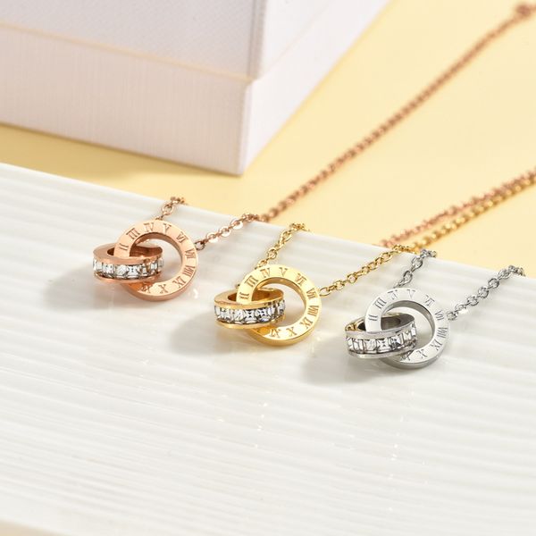 roman double ring rose gold titanium steel necklace pendant female niche simple light luxury design clavicle everything matchchain accessory, Silver
roman double ring rose gold titanium steel necklace pendant female niche simple light luxury design clavicle everything matchchain accessory, Silver