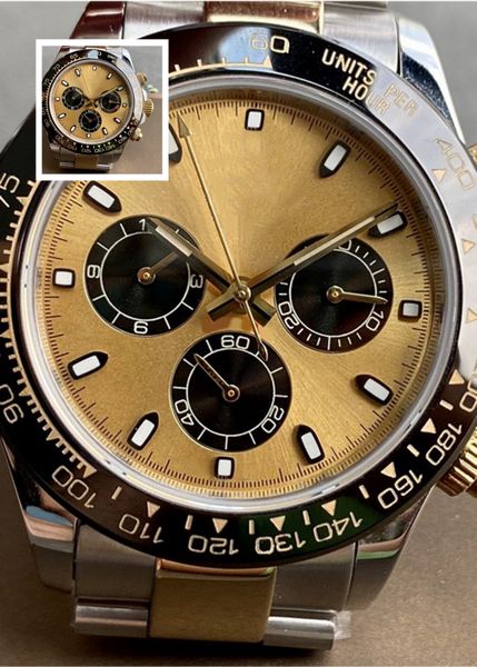 Men's Watch 40mm Automatic Mechanical Movement Sapphire Watch 904L Stainless Steel Gold dial Orologio di Lusso Montre
Men's Watch 40mm Automatic Mechanical Movement Sapphire Watch 904L Stainless Steel Gold dial Orologio di Lusso Montre