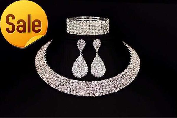 selling bride classic rhinestone crystal choker necklace earrings and bracelet wedding jewelry sets wedding accessories bridal jewelry, Silver
selling bride classic rhinestone crystal choker necklace earrings and bracelet wedding jewelry sets wedding accessories bridal jewelry, Silver