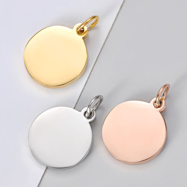 charms 30pcslot mirror polished real stainless steel round pendants 3 colors for diy jewelry making accessories 230131, Bronze;silver
charms 30pcslot mirror polished real stainless steel round pendants 3 colors for diy jewelry making accessories 230131, Bronze;silver