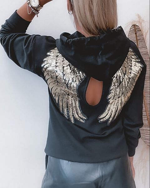 women's jackets sweatshirt woman autumn fashion sequin wing pattern cutout casual hooded long sleeve drawstring pullover y2k clothes 23, Black;brown
women's jackets sweatshirt woman autumn fashion sequin wing pattern cutout casual hooded long sleeve drawstring pullover y2k clothes 23, Black;brown