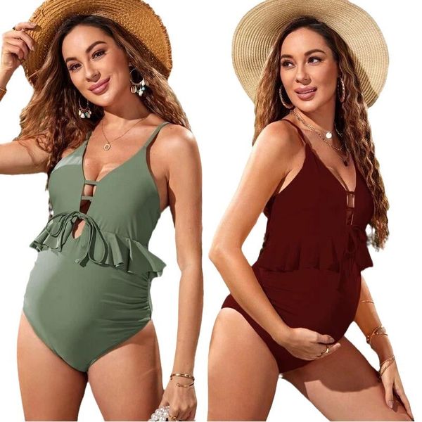 maternity swimwears pregnancy ruffles swimwear women solid vneck onepiece swimsuit bathing suit summer beachwear bodysuit plus size 230201, White
maternity swimwears pregnancy ruffles swimwear women solid vneck onepiece swimsuit bathing suit summer beachwear bodysuit plus size 230201, White