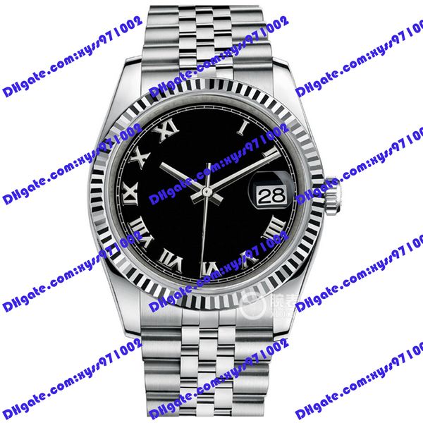 highquality watch 2813 automatic mechanical watch 36mm black rome dial 116234 luxury women's watches 316l stainless steel strap sapphir, Slivery;brown
highquality watch 2813 automatic mechanical watch 36mm black rome dial 116234 luxury women's watches 316l stainless steel strap sapphir, Slivery;brown