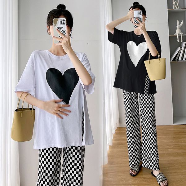 sleep lounge maternity clothes summer clothing sets for pregnant women loose split tshirt with support belly pants pregnancy suit 230201, White
sleep lounge maternity clothes summer clothing sets for pregnant women loose split tshirt with support belly pants pregnancy suit 230201, White