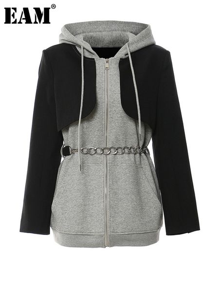 women's jackets eam loose fit gray colorblock long sweatshirt hooded sleeve women big size fashion spring autumn 2023 1df3156 230131, Black;brown
women's jackets eam loose fit gray colorblock long sweatshirt hooded sleeve women big size fashion spring autumn 2023 1df3156 230131, Black;brown
