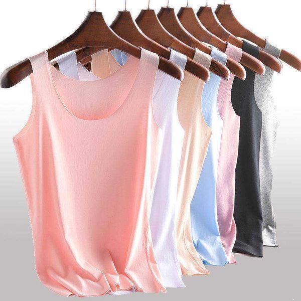 women's tanks camis 2022 summer women tank camisole ice silk seamless vest slim undershirt female thin breathable sleeveless vest t-sh, White
women's tanks camis 2022 summer women tank camisole ice silk seamless vest slim undershirt female thin breathable sleeveless vest t-sh, White