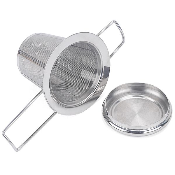 teapot tea strainer with cap stainless steel loose leaf tea infuser basket filter big with lid
teapot tea strainer with cap stainless steel loose leaf tea infuser basket filter big with lid