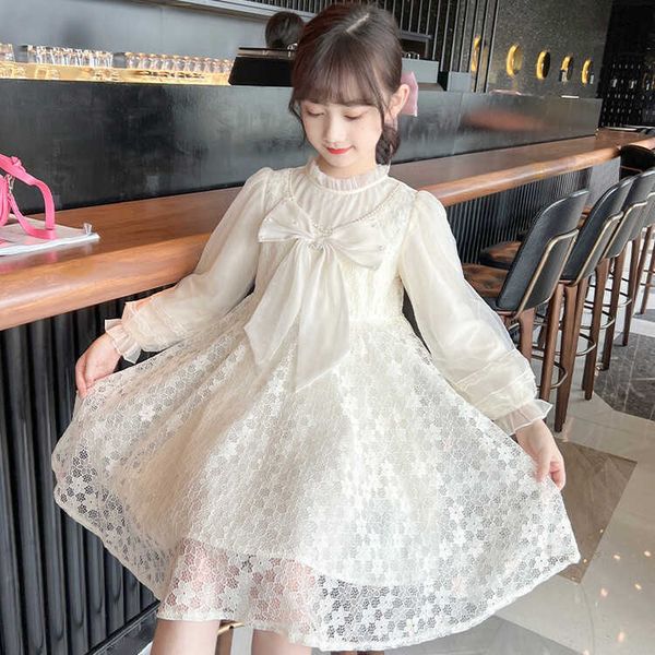 girl's es teen girls 2023 spring new children lace clothing kids cute bow princess dress #7216 0131, Red;yellow
girl's es teen girls 2023 spring new children lace clothing kids cute bow princess dress #7216 0131, Red;yellow
