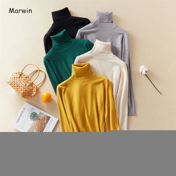 women's sweaters marwin -coming autumn winter solid pull femme pullover thick knitted women's turtleneck oversize women sweater 23, White;black
women's sweaters marwin -coming autumn winter solid pull femme pullover thick knitted women's turtleneck oversize women sweater 23, White;black