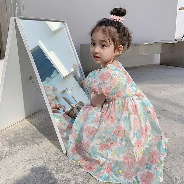 girl's es girls square neck summer new korean version children clothing flower puff sleeve party princess dress evening vestidos 0131, Red;yellow
girl's es girls square neck summer new korean version children clothing flower puff sleeve party princess dress evening vestidos 0131, Red;yellow