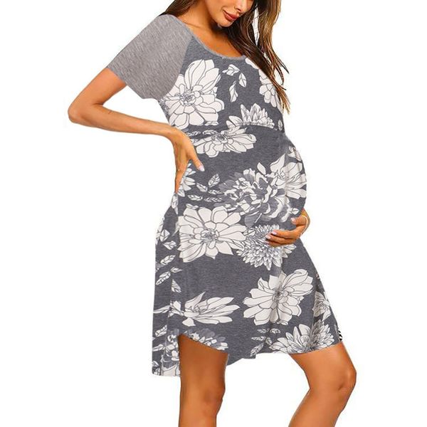 maternity dresses womens clothes nursing dress pregnant short sleeve floral print nightdress breastfeeding female vestidos 230201, White
maternity dresses womens clothes nursing dress pregnant short sleeve floral print nightdress breastfeeding female vestidos 230201, White