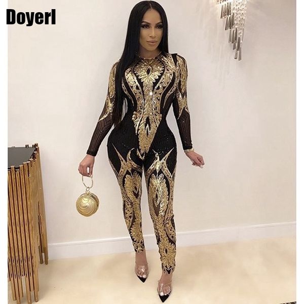 women's plus size pants gold sequin jumpsuit women bodycon overalls glitter bandage elegant party club rompers womens fashion 230201, Black
women's plus size pants gold sequin jumpsuit women bodycon overalls glitter bandage elegant party club rompers womens fashion 230201, Black