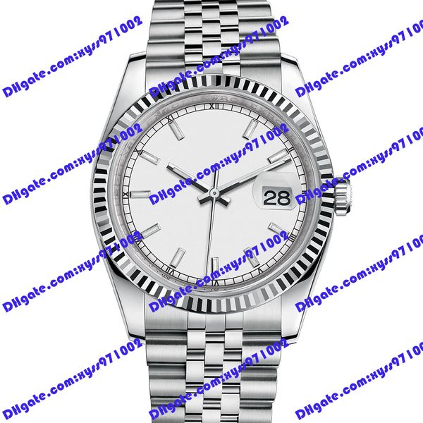 highquality watch 2813 automatic mechanical watch 36mm white dial bar time mark 116234 women's watches stainless steel watch band sapph, Slivery;brown
highquality watch 2813 automatic mechanical watch 36mm white dial bar time mark 116234 women's watches stainless steel watch band sapph, Slivery;brown
