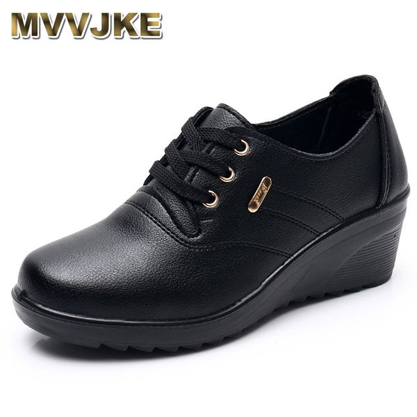 dress shoes mvvjke spring and autumn comfortable non-slip lace-up women's single shoes large size mother shoes ladies mid-heel leather, Black
dress shoes mvvjke spring and autumn comfortable non-slip lace-up women's single shoes large size mother shoes ladies mid-heel leather, Black