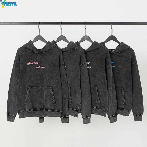 yiciya fashion ale--wang brand hooded sweater men and women new loose autumn retro alphabet print couple clothes sweatshirts, Black
yiciya fashion ale--wang brand hooded sweater men and women new loose autumn retro alphabet print couple clothes sweatshirts, Black