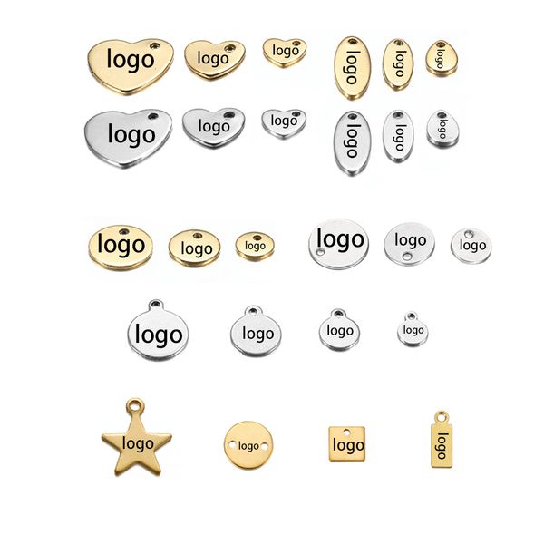 charms 100pcs customized laser engrave name stainless steel personalized tags custom for diy necklace pendant 230131, Bronze;silver
charms 100pcs customized laser engrave name stainless steel personalized tags custom for diy necklace pendant 230131, Bronze;silver