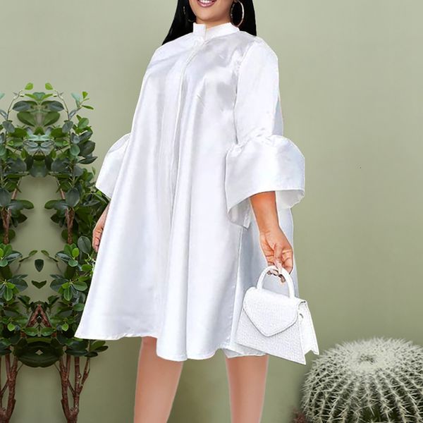 plus size dresses white loose shirt dress women office flare sleeve midi dresses casual women's robe mandarin collar single breasted au, Black
plus size dresses white loose shirt dress women office flare sleeve midi dresses casual women's robe mandarin collar single breasted au, Black