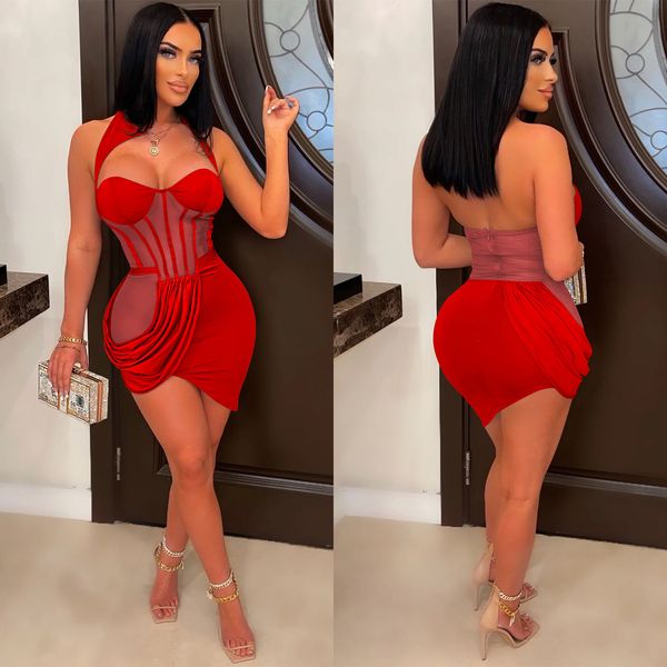 set casual dresses year nude mesh insert caged mini dress party night club outfits irregular hem corset halter bodycon 230131, Red;black
set casual dresses year nude mesh insert caged mini dress party night club outfits irregular hem corset halter bodycon 230131, Red;black
