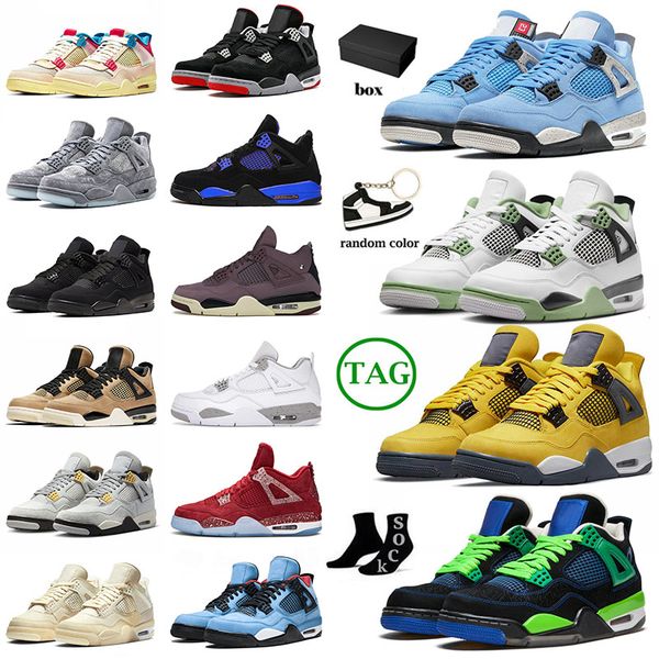 with box jumpman 4 j4 basketball shoes mens womens pn dust doernbecher seafoam university blue violet ore 4s iv military black cat sneakers
with box jumpman 4 j4 basketball shoes mens womens pn dust doernbecher seafoam university blue violet ore 4s iv military black cat sneakers