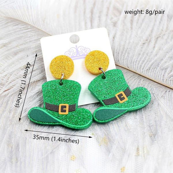 charm st. parker's day green lucky grass magic hat earrings holiday acrylic stud earring christmas valentine's day, Golden
charm st. parker's day green lucky grass magic hat earrings holiday acrylic stud earring christmas valentine's day, Golden