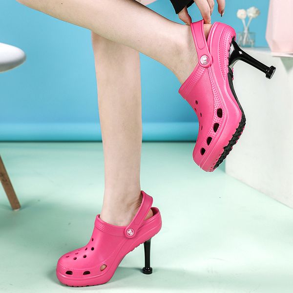 dress shoes summer women sandals hole slippers heel slippers sandal shoes woman thin high heels sandal lady pump heels woman 230201, Black
dress shoes summer women sandals hole slippers heel slippers sandal shoes woman thin high heels sandal lady pump heels woman 230201, Black