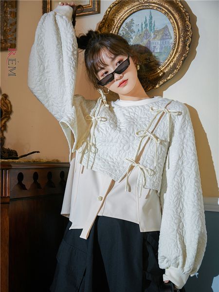 women's jackets lanmrem bow bandage design sweatshirt lapel solid long sleeve casual fashion woman 2023 spring female 20a3558 230131, Black;brown
women's jackets lanmrem bow bandage design sweatshirt lapel solid long sleeve casual fashion woman 2023 spring female 20a3558 230131, Black;brown