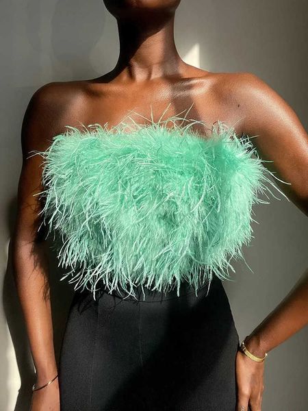 women's tanks camis tossy fur feather strapless tube for women party fashion bustier cute y2k club 2022 new mini fluffy corset y2302, White
women's tanks camis tossy fur feather strapless tube for women party fashion bustier cute y2k club 2022 new mini fluffy corset y2302, White
