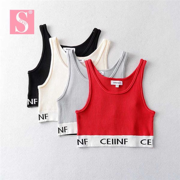 women's tanks camis stvy 2022 summer women corset crop lady camisole letters printed tank female sling strap vest outwear y2302, White
women's tanks camis stvy 2022 summer women corset crop lady camisole letters printed tank female sling strap vest outwear y2302, White
