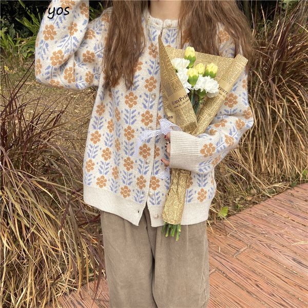 women's knits tees women floral cardigans o-neck single breasted stylish loose casual sweet retro sweaters knitted warm tender temperam, White
women's knits tees women floral cardigans o-neck single breasted stylish loose casual sweet retro sweaters knitted warm tender temperam, White