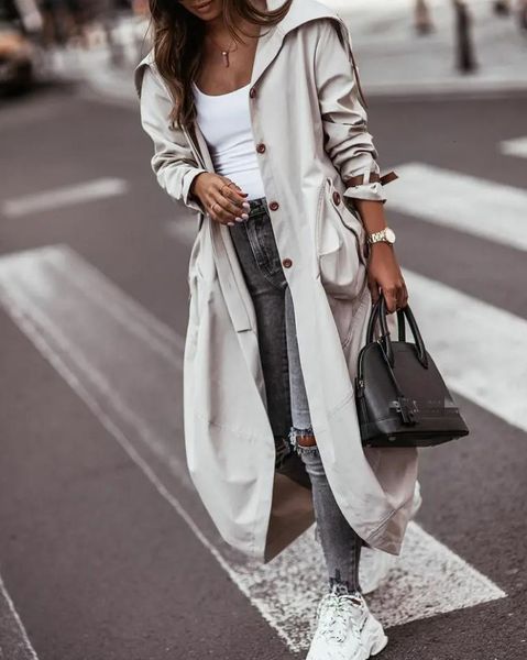 women's trench coats women's casual fashion coat single breasted pocket design belted hem coat autumn spring 230201, Tan;black
women's trench coats women's casual fashion coat single breasted pocket design belted hem coat autumn spring 230201, Tan;black