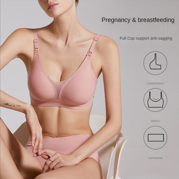 maternity intimates pregnant women nursing bra underwear seamless front buckle clothes 230201, White
maternity intimates pregnant women nursing bra underwear seamless front buckle clothes 230201, White