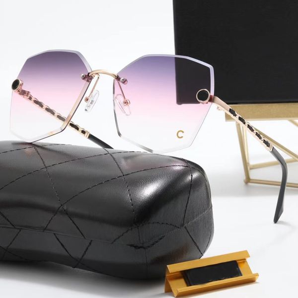 women designer sunglasses frameless beach sun glasses mix color summer eyeglasses letter with box, White;black
women designer sunglasses frameless beach sun glasses mix color summer eyeglasses letter with box, White;black