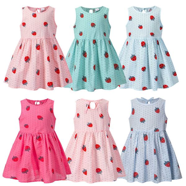 girl's es spring and summer new children sleeveless korean printed girls baby cotton princess dress 0131, Red;yellow
girl's es spring and summer new children sleeveless korean printed girls baby cotton princess dress 0131, Red;yellow
