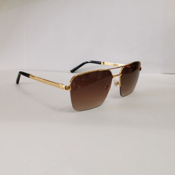 gold metal square sunglasses for men brown gradient glasses sonnenbrille gafa de sol sun shades uv400 eyewear with box, White;black
gold metal square sunglasses for men brown gradient glasses sonnenbrille gafa de sol sun shades uv400 eyewear with box, White;black