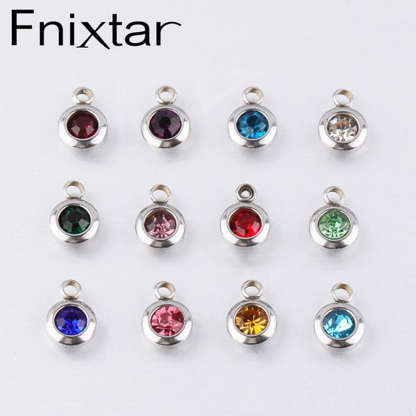 charms fnixtar 60pcslot stainless steel birthstone 6.5mm month for diy jewelry making necklace 230131, Bronze;silver
charms fnixtar 60pcslot stainless steel birthstone 6.5mm month for diy jewelry making necklace 230131, Bronze;silver