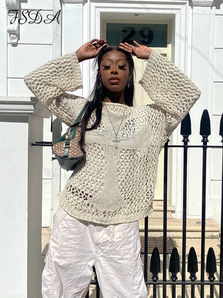 womens tshirt fsda o neck hollow out long sleeve t shirts oversized summer see through black y2k vintage knitted beach 90s 230131, White
womens tshirt fsda o neck hollow out long sleeve t shirts oversized summer see through black y2k vintage knitted beach 90s 230131, White