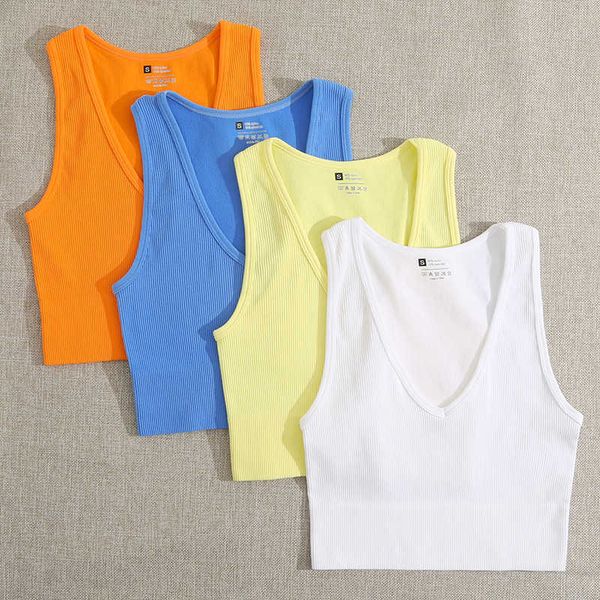 women's tanks camis 10 colors seamless crop women vest v-neck soft camisole rib-knit sleeveless elastic casual tank female without pad, White
women's tanks camis 10 colors seamless crop women vest v-neck soft camisole rib-knit sleeveless elastic casual tank female without pad, White