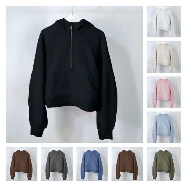 yoga hoodie half zipper scuba hoody thumb hole thick coat sports gym fitness womens jacket sweater, Black
yoga hoodie half zipper scuba hoody thumb hole thick coat sports gym fitness womens jacket sweater, Black