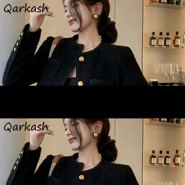 womens jackets women black stylish korean simple single breasted chic feminino crops ly outwear leisure basic classy harajuku street 230131, Black;brown
womens jackets women black stylish korean simple single breasted chic feminino crops ly outwear leisure basic classy harajuku street 230131, Black;brown