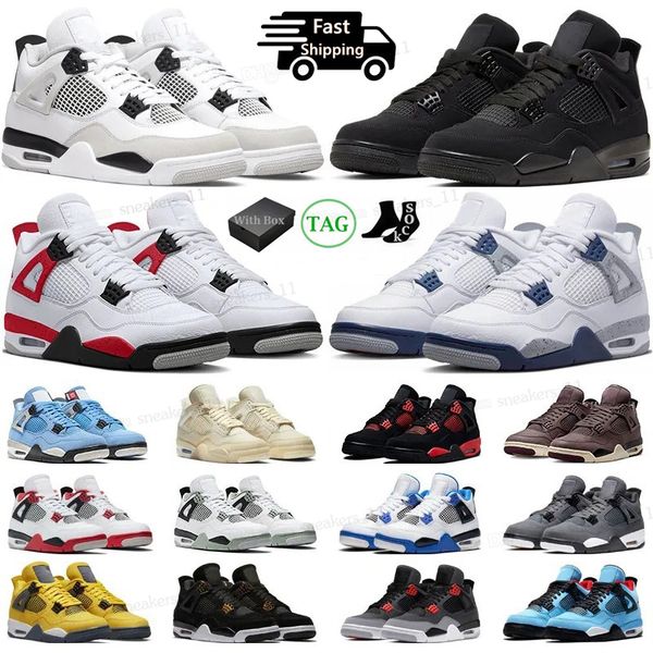 with box 4 basketball shoes men women 4s black cat red cement military black thunder midnight navy university blue mens trainers sports snea
with box 4 basketball shoes men women 4s black cat red cement military black thunder midnight navy university blue mens trainers sports snea