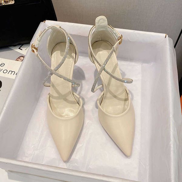 new rhinestone baotou sandals women thin heel pointed hollow roman high heel sandals women bridesmaid wedding shoes, Black
new rhinestone baotou sandals women thin heel pointed hollow roman high heel sandals women bridesmaid wedding shoes, Black