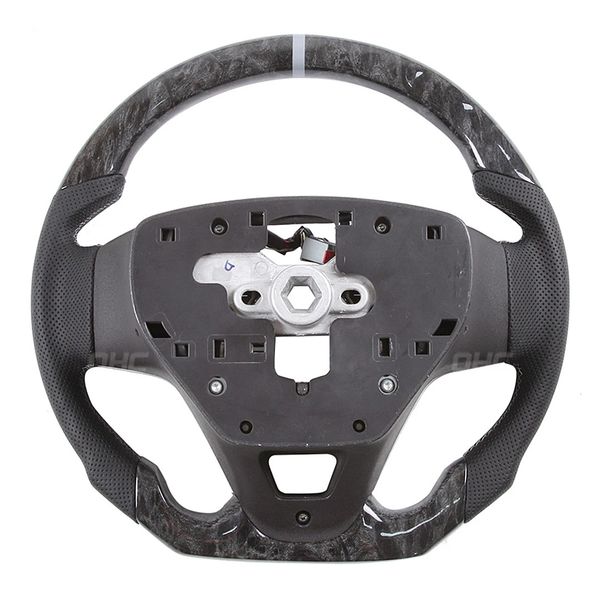 carbon fiber steering wheel compatible with ford fusion / mondeo led racing wheel