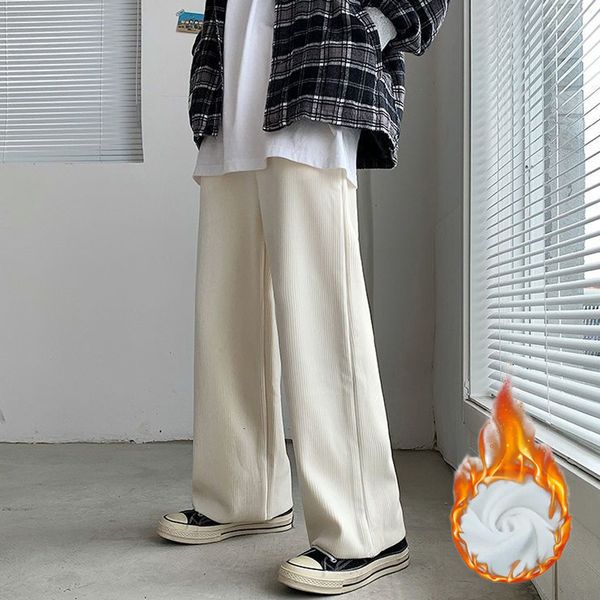men's pants winter sweatpants men corduroy thick wide solid baggy trousers plus size casual bottoms fashion vintage y2k male clothes 23, Black
men's pants winter sweatpants men corduroy thick wide solid baggy trousers plus size casual bottoms fashion vintage y2k male clothes 23, Black