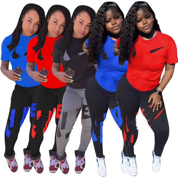 2023 designer brand summer cotton tracksuits women jogging suits plus size 2xl outfits short sleeve t-shirt pants two pieces set casual outd, Gray
2023 designer brand summer cotton tracksuits women jogging suits plus size 2xl outfits short sleeve t-shirt pants two pieces set casual outd, Gray