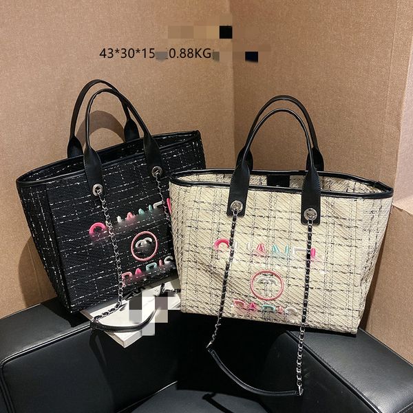 chanei women fashion handbags tote bag shoulder bags colored letters chain pu combination shoulders strap large capacity linen material satc
chanei women fashion handbags tote bag shoulder bags colored letters chain pu combination shoulders strap large capacity linen material satc